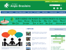 Tablet Screenshot of colegioanglobrasileiro.com.br